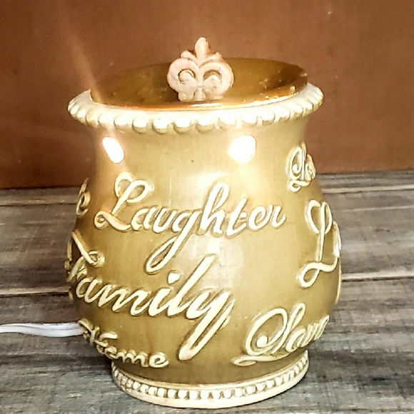 Ceramic Love and Laughter Candle Holder - Picture 3 of 3